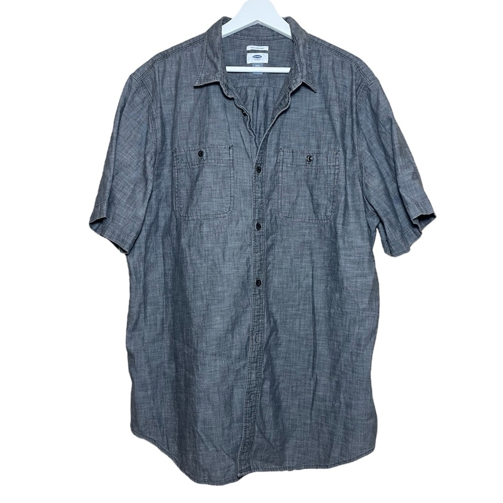 OLD NAVY | Gray Slim Fit Men’s Casual Button Up Shirt Size XXL
